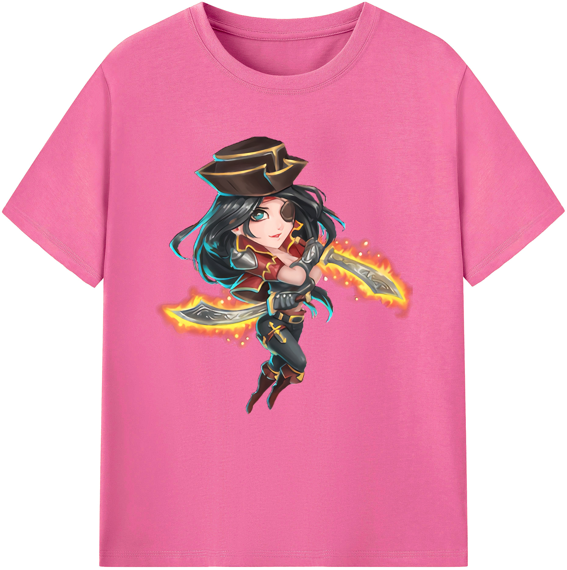 （画像用） リーグ・オブ・レジェンド League of Legends LOL レディースカジュアルプリントTシャツ（綿100％）